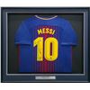 Image 1 : LIONEL MESSI SIGNED AND FRAMED FC BARCELONA SOCCER JERSEY - BECKETT COA