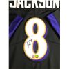 Image 2 : LAMARR JACKSON SIGNED BALTIMORE RAVENS CUSTOM FOOTBALL JERSEY - ELITE COA