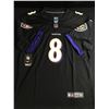 Image 3 : LAMARR JACKSON SIGNED BALTIMORE RAVENS CUSTOM FOOTBALL JERSEY - ELITE COA