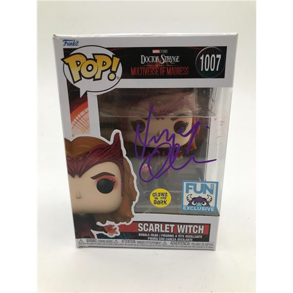 ELIZABETH OLSEN SIGNED SCARLET WITCH FUNKO POP - HOLLYWOOD COA