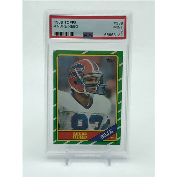 1986 TOPPS ANDRE REED ROOKIE CARD - PSA GRADE 9