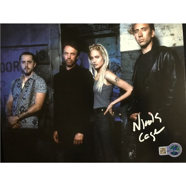 NICOLAS CAGE SIGNED GONE IN SIXTY SECONDS 8X10 - WWOC COA