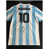 Image 1 : MARADONNA SIGNED ARGENTINA CUSTOM SOCCER JERSEY - BECKETT COA