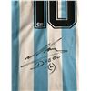 Image 2 : MARADONNA SIGNED ARGENTINA CUSTOM SOCCER JERSEY - BECKETT COA