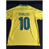 Image 1 : RIVALDO SIGNED BRASIL CUSTOM SOCCER JERSEY - BECKETT COA