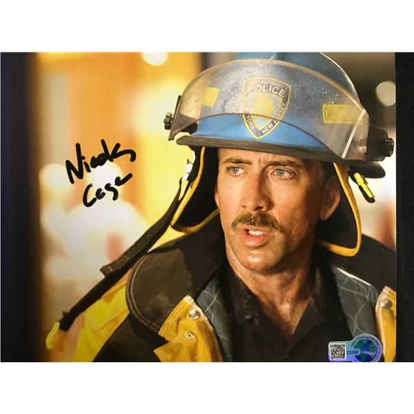 NICOLAS CAGE SIGNED WORLD TRADE CENTER 8X10 - WWOC COA