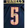 Image 2 : JAYDEN DANIELS SIGNED WASHINGTON COMMANDERS CUSTOM FOOTBALL JERSEY - BECKETT COA