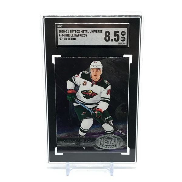 2020-21 SKYBOX METAL UNIVERSE KIRILL KAPRIZOV TRADING CARD - SGC GRADE 8.5