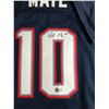 Image 2 : DRAKE MAYE SIGNED NEW ENGLAND PATRIOTS CUSTOM FOOTBALL JERSEY - BECKETT COA