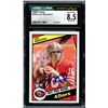 Image 1 : 1984 TOPPS JOE MONTANA SIGNED TRADING CARD - CGC -JSA GRADE 8.5