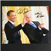 Image 1 : BARACK OBAMA AND JOE BIDEN DUAL SIGNED 8X10 - BECKETT COA