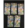 Image 1 : LOT OF 5 POKEMON TCG TERESTAL SEALED JAPANESE TRADING CARD PACKS