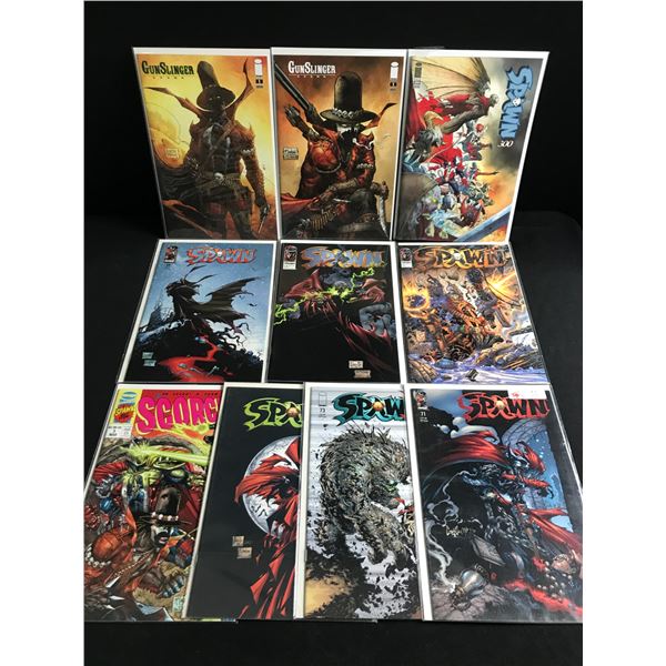 LOT OF 10 SPAWN COMICS INCLUDING #1'S - IMAGE COMICS