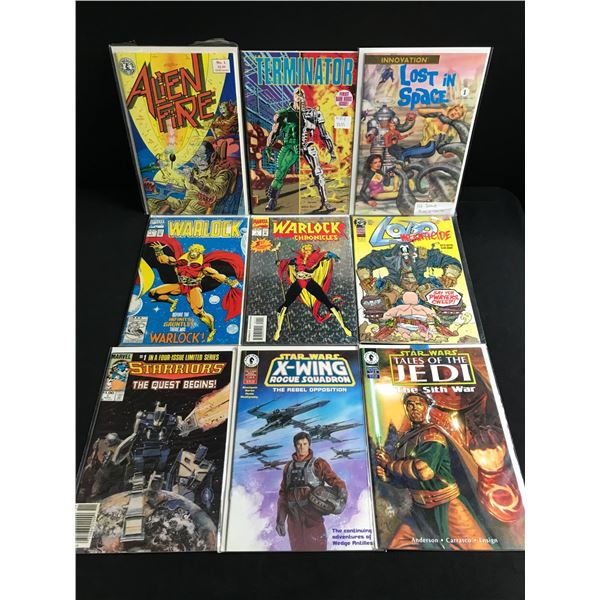 LOT OF 9 MIXED TITLE COMICS - ALL #1'S