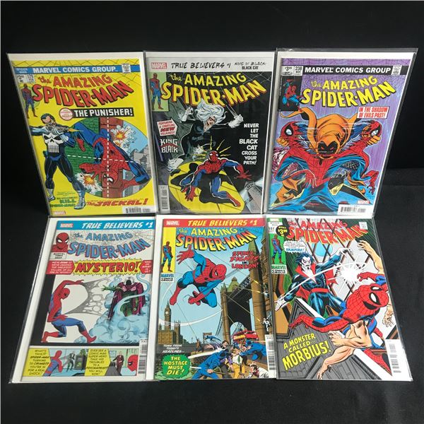 LOT OF 6 AMAZING SPIDERMAN COMICS - DC COMICS
