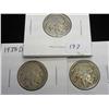Image 1 : 3-1938-D Buffalo Nickels