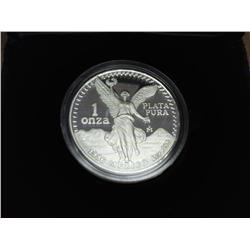 1986 Mexico Proof Silver Libertad In Case