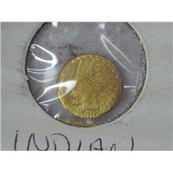 1910 $10 Mini Indian Gold Piece (Copy)