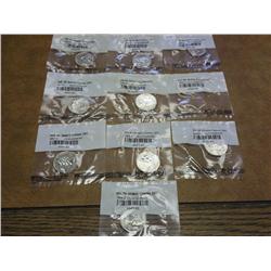 10-Assorted Denver Mint State Quarters