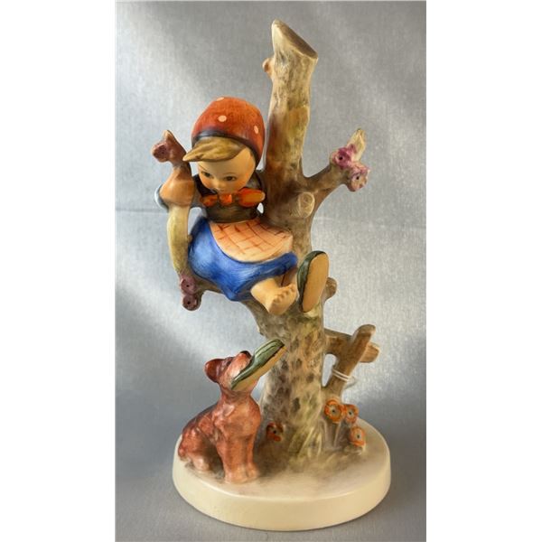 Hummel Figurine #56/B Out of Danger TMK 3, Girl in Tree with Dog, 543 Marked