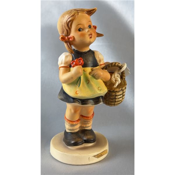 M.J. Hummel "Sister" Figurine, #98 TMK 3, West Germany, Porcelain, Basket Detail
