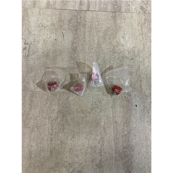 Lot Of 4 Aluminum Alloy Hose Finisher Clamps