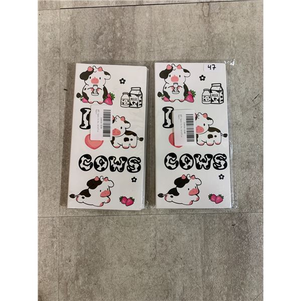 Lot Of 2 "I Just Really Like Cows" Sticky Notes Sets - 550 Sheets Each