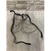 Image 1 : Punk/Gothic Faux Leather Chest And Body Chain Harness