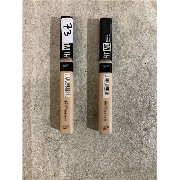 Lot Of 2 Maybelline New York 6.8mL 005 Ivory Fit Me Concealers