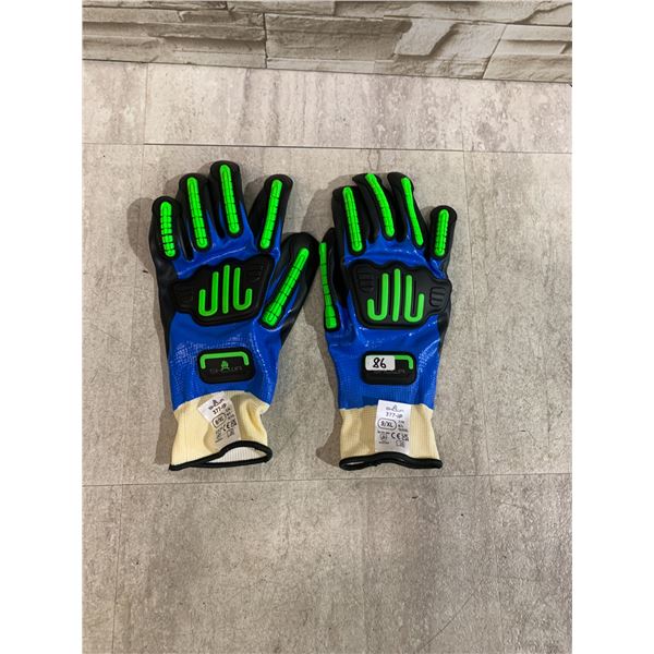 Pair Of SHOWA 377-IP Impact Protection Work Gloves - 9/XL