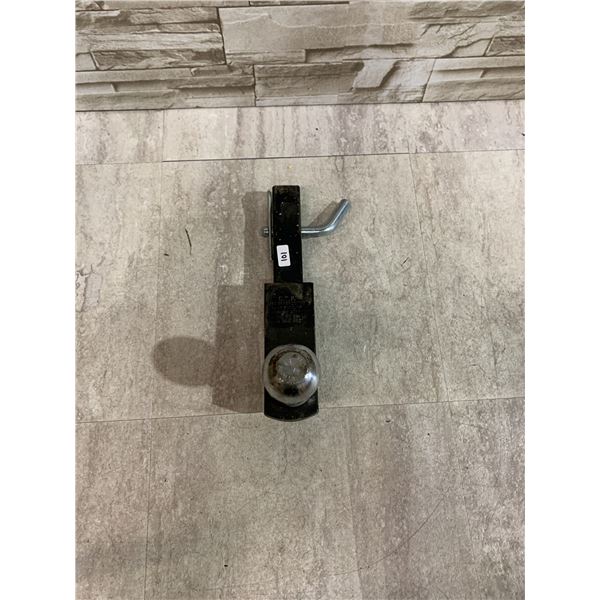 Metal Trailer Ball Mount With An Attached Hitch Ball And Pin