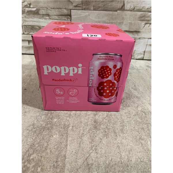 Lot Of 4 Cans Of Poppi Raspberry Rose Sodas