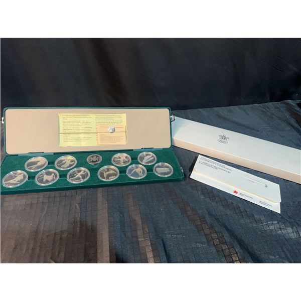 1988 Calgary Olympic $20 Silver Coin Set Royal Canadian Mint, Proof, Complete with COA