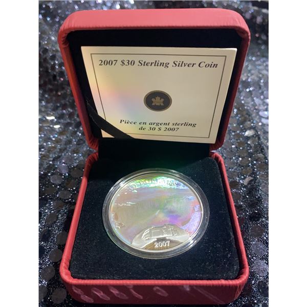2007 $30 Canada Sterling Silver Coin 999 Silver 31.5g With Case and COA