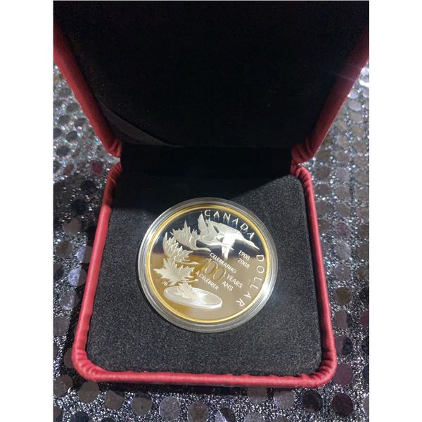 2008 Canada Special Edition Silver Dollar Coin 100 Years Proof, 36.07mm, 25.175g