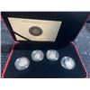 Image 1 : 2004 Canadian 50-Cent Sterling Silver Coin Set With COA and Case