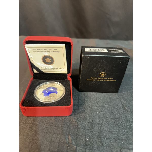 2009 $30 Sterling Silver Coin International Year of Astronomy with Box and COA
