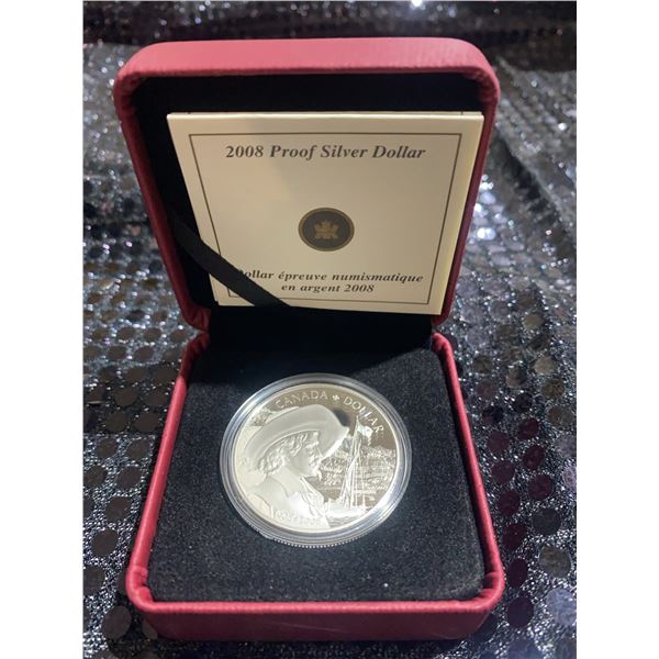 2008 Canada Proof Silver Dollar Samuel de Champlain 36mm 25.175g