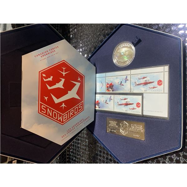 2006 Canadian Forces Snowbirds Stamp and Coin Set with Silver $5 Hologram Coin