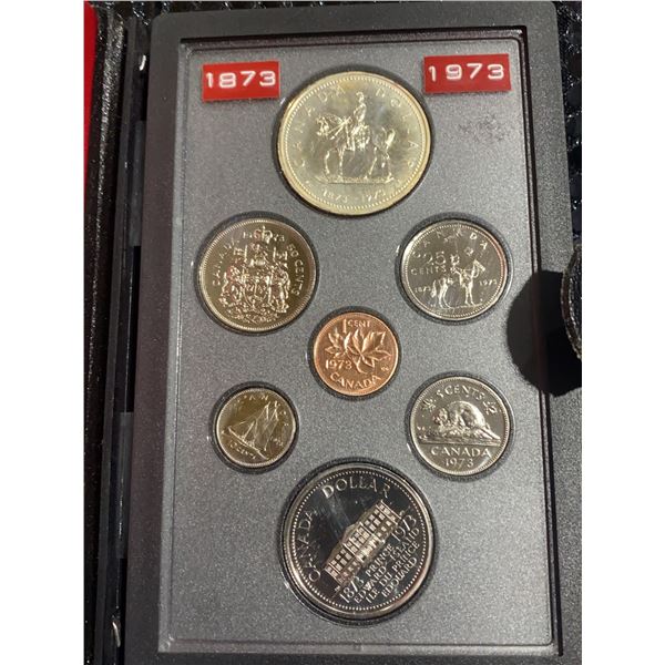 1973 Canada Royal Canadian Mint Centennial Proof-Like Coin Set In Presentation Case
