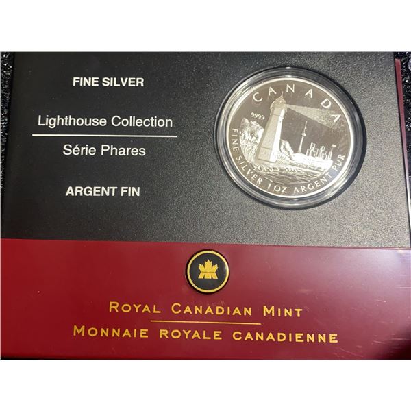 2017 Royal Canadian Mint Fine Silver Lighthouse Collection 1oz Gibraltar Lighthouse Coin