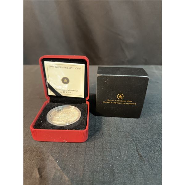 2007 $20 Royal Canadian Mint Sterling Silver Coin Sir Martin Frobisher 40mm 27.78g