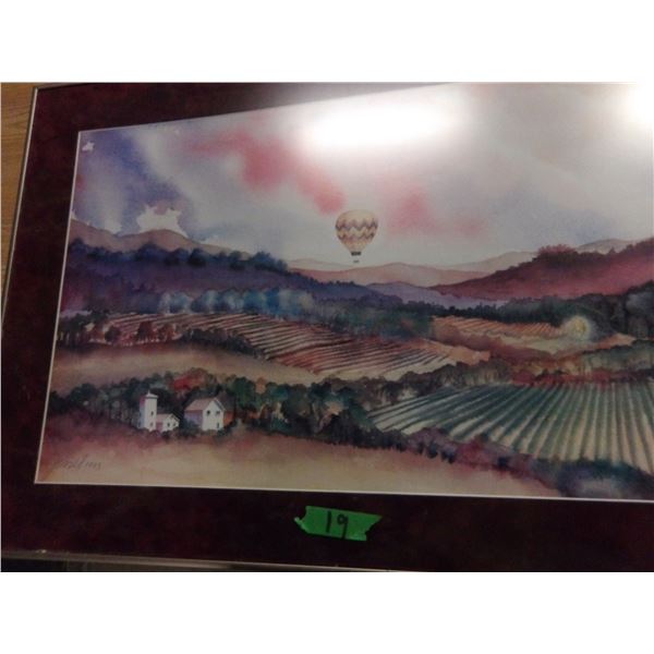 PICTURE OF HOT AIR BALLOONS (APPROX. 35" X 22")