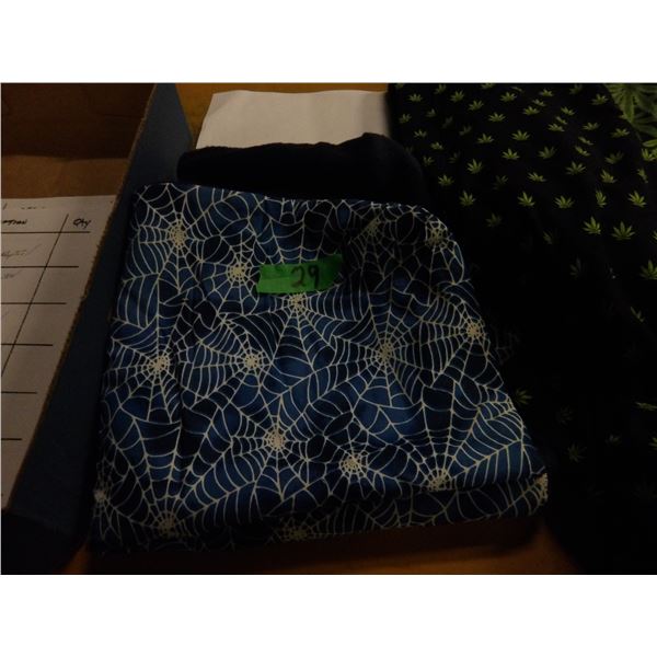 UNCLAIMED STORAGE:  BOX C/W QUILTS & BLANKETS