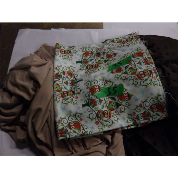 UNCLAIMED STORAGE:  BOX C/W SEWING MATERIAL AS PICTURED