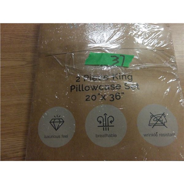 SHELF PULLS (AS IS):  3 PACKS OF 2 KING SIZE PILLOWCASES
