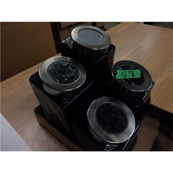 UNCLAIMED STORAGE:  4 PIECE CANNISTER KIT