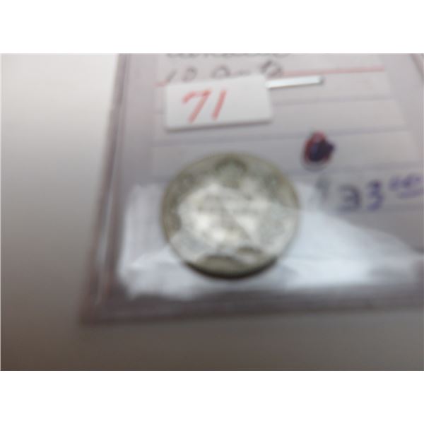 1931 CANADA KING GEORGE V SILVER DIME