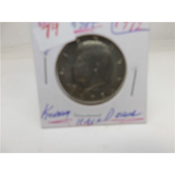 1972 LIBERTY USA KENNEDY HALF DOLLAR
