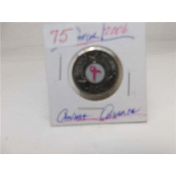 2006 UNCIRCULATED CANADA CANCER QUARTER